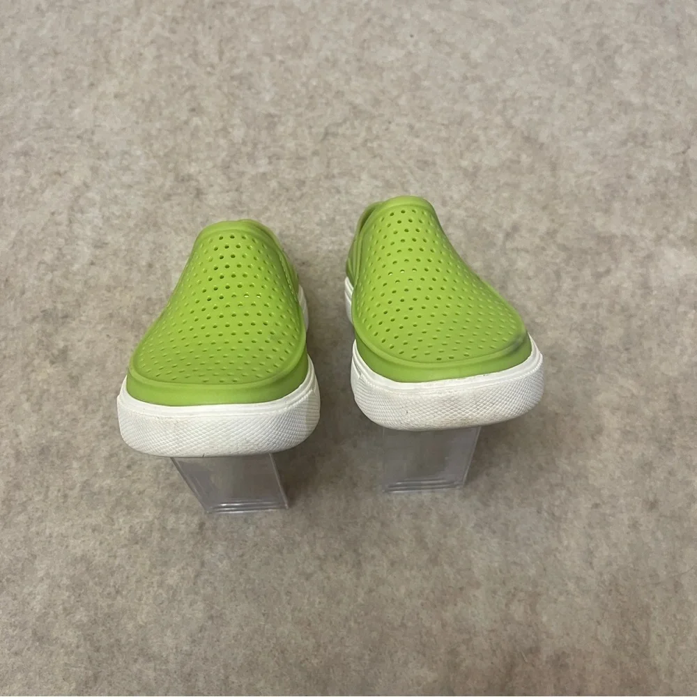 CROCS Citilane Roka Slip On Water Boat Shoe Sneakers Lime Green Kids Size 11C